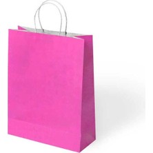 KİKA Kika 1000478 Büküm Saplı 25X12X31CM Hediyelik Kağıt Çanta Fuşya  - Tekli