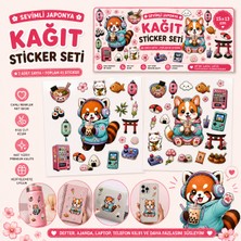 Tişört Kodu Sevimli Japonya Kağıt Sticker Seti – Kiss Cut (41 Parça)