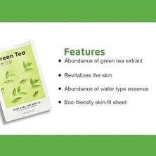 Yeşil Çay Özlü Nemlendirici Yaprak Maske (1AD) Airy Fit Sheet Mask Green Tea