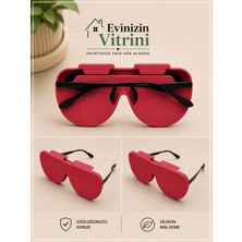 Evinizin Vitrini Silikon Gözlük Kılıfı - Gözlük Kabı - Çizilmeye Karşı Koruyucu Esnek Kılıf
