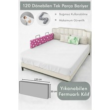 Miralay Yeni Nesil Yatak Bariyeri 120 cm Pembe Yıldız - Boyalı