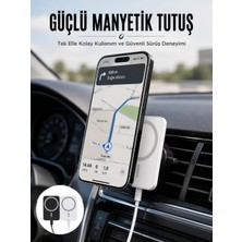 Aydogan's Kablosuz Şarj Aleti Magsafe Araç Içi Manyetik Şarj 15W Ios Uyumlu Yeni Nesil