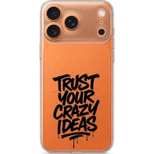 TechTree iPhone 17 Pro Max Uyumlu Crazy Trust Baskılı Silikon Kılıf