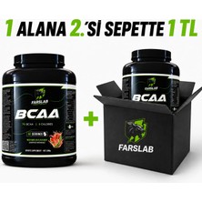 FarsLab BCAA 300 g Karpuz Aromalı BCAA Tozu – 60 Servis, Servis Başına 5 g BCAA