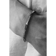 Ricco Jewellery 925 Ayar Gümüş Old Money Oniks Taşlı Kral Bileklik