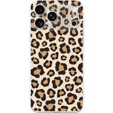TechTree Iphone 17 Pro Uyumlu Vahşi Zarafet Leopar Desenli Baskılı Silikon Kılıf