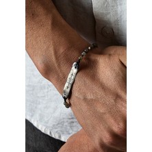 Ricco Jewellery 925 Ayar Gümüş Nordik Doğal Labradorit Bileklik