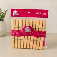 Uravas Store Ahşap Bambu Mandal - 20 Adet
