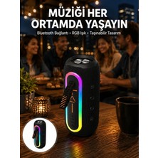 Uravas Store Bluetooth Hoparlör USB Şarjlı Uzun Pil Ömrü Android ve Ios Uyumlu Renkli Yeni Nesil