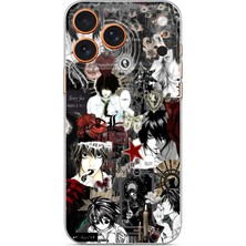TechTree iPhone 17 Pro Max Uyumlu Death Note Kolaj Tasarımlı Baskılı Silikon Kılıf