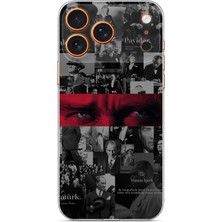TechTree iPhone 17 Pro Max Uyumlu Atatürk Gözler Tasarım Baskılı Silikon Kılıf