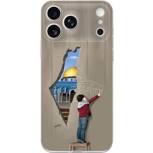 TechTree Iphone 17 Pro Uyumlu Mescid-I Aksa Duvar Baskılı Silikon Kılıf