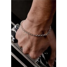 Ricco Jewellery 925 Ayar Gümüş Old Money Iri Dodge Bileklik
