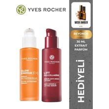 Yves Rocher Beyonds Misk Amber Unisex Parfümlü Aydınlatıcı Sıkılaştırıcı Serum Seti