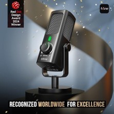 Stüdyo Kayıt/bilgisayar Akışı Için Usb-Podcast-Kondenser-Mikrofon, Youtube Müzik Vokal Oluşturma Için Masaüstü-Metal-Mic, Monitör-Mix Ses Kontrolü, Düşük Kesim Anahtarı (Profıle3)