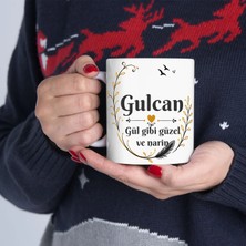 Gulcan Isimli Kupa Bardak Kürtçe Isimli Kupa Bardak Kişiye Özel Kupa Mug
