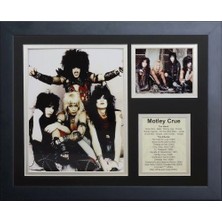 Efsaneler Ölüm Asla Motley Crue Çerçeveli Fotoğraf Kolajı, 35,6 cm