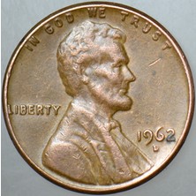 Banknoting Amerika 1 Cent 1962 D Lincoln Memorial.