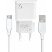 Yetty 2 In 1 Şarj Cihazı +1m Micro USB Kablo Beyaz YT-30M (Micro) (Türkiye De Üretilmiştir)