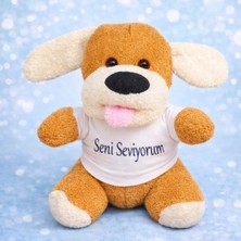 Uravas Store Seni Seviyorum Tişörtlü Sevimli Peluş Köpek
