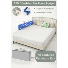 Miralay Yeni Nesil Yatak Bariyeri 120 cm Mavi Yıldız - Boyalı