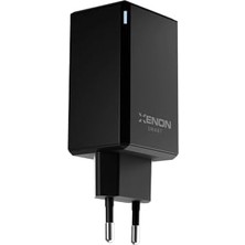 Xenon Smart Hızlı Şarj Adaptörü 65W Gan + Type-C Kablo 100W Pd | 4 Port iPhone &  Uyumlu X6425