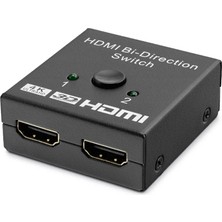 DS LLC HDMI Switch Bi-Direction 2 In 1 Out - Siyah HDX1296