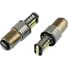Drs Tuning Space LED Ampul Çift Duy Düz Tırnak Çakarlı Beyaz 2'li 12V / LAAM634