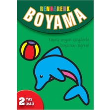 TeknoKapsül Parıltı Yayınları Rengarenk Boyama - 2 Yaş Üstü - Yeşil Kitap - Fiyatı, Yorumları
