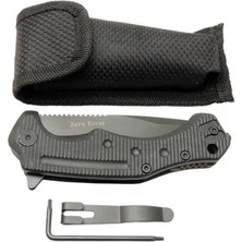Uravas Store Zero Error 7-12 Black Çakı 22 cm Manuel, Kemerlikli