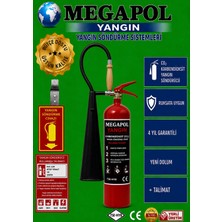 Megapol 5 kg (Karbondioksitli) Yangın Söndürme Cihazı. Karbondioksit Yangın Tüpü. Karbondioksit Yangın Söndürücü. Elektrik Pano Söndürücü.