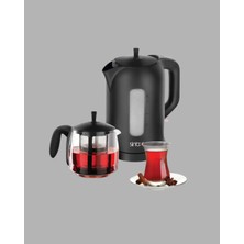 Uravas Store Sinbo Stm 5840 Elektrikli Çay Makinesi 1800W Cam Demlik ve Sıcak Tutma Özellikli