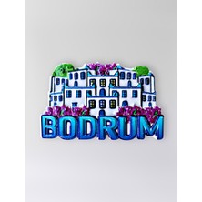 Mundy Bodrum Polyester Kabartmalı Magnet 8 x 5 cm Dekoratif Hediyelik Buzdolabı Süsü (KOD:1545)
