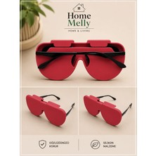 Btm Home Silikon Gözlük Kabı - Gözlük Kılıfı Çizilmeye Karşı Koruyucu Esnek Kılıf