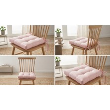 Mayse 4'lü Sandalye Minderi 40X40 cm – Dolgulu, Yıkanabilir