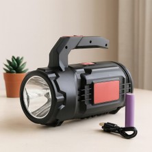 Uravas Store 2in1 Led+Cob Şarjlı El Feneri ve Projektör - Usb/type-C/pil, 19 Parça Tamir Seti