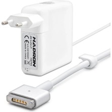 DS LLC 20V 4.25A 85W Laptop Adaptörü - T Tip - Apple Macbook Uyumlu - Beyaz HD795