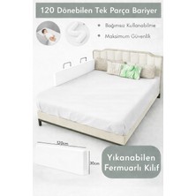 Miralay Yeni Nesil Yatak Bariyeri 120 cm Beyaz - Boyalı