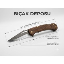 Bıçak Deposu Oktamasades Ahşap Kabza Katlanır Cep Çakısı Outdoor Avcı Kamp Bıçağı