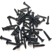 DS LLC Siyah 1000 Adet Klips Vidası 2,2X13 mm Yhb - Konik Başlı Kutu, Sandık, Ayak, Askı,  Mini Vida