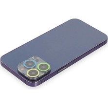 Uravas Store Mey Ithalat®   iPhone 13 Pro Renkli Kamera Lens Koruma Cam - Yeşil-Sarı