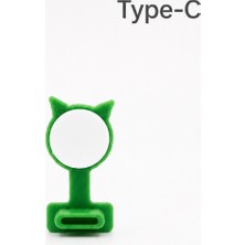 Emre Bilişim Usb-C Type-C Yapışkanlı Toz Koruyucu Tıpa – Yeşil – Telefon Şarj Giriş Koruyucu Kapak 1 Adet
