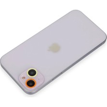 Uravas Store Mey Ithalat®   iPhone 13 Mini Renkli Kamera Lens Koruma Cam - Sarı-Turuncu