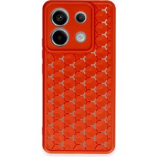 Uravas Store Mey Ithalat®   Redmi Note 13 Pro 5g Kılıf Petek Silikon Kapak - Kırmızı