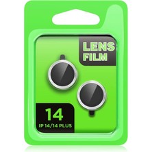 Uravas Store Mey Ithalat®   iPhone 14 Plus Raze Metal Kamera Lens - Siyah