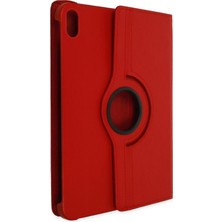 Uravas Store Mey Ithalat®   iPad 2022 10.9 (10.nesil) Kılıf 360 Tablet Deri Kılıf - Kırmızı