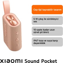 TeknoKapsül Xiaomi Sound Pocket S28D 5W IP67 Taşınabilir Bluetooth Hoparlör Pembe (Xiaomi Türkiye Garantili)