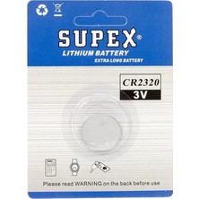 Uravas Store Supex CR2320 3 Volt Lityum Pil Tekli