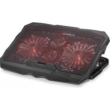 Uravas Store Laptop Soğutucu 4 Fan LED - Siyah HD2008