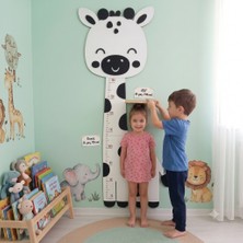 Mezora Boy Cetveli Büyüme Grafiği Cetvel / Aile Bebek Çocuk Boy Odası Dekorasyon Duvar Ölçer